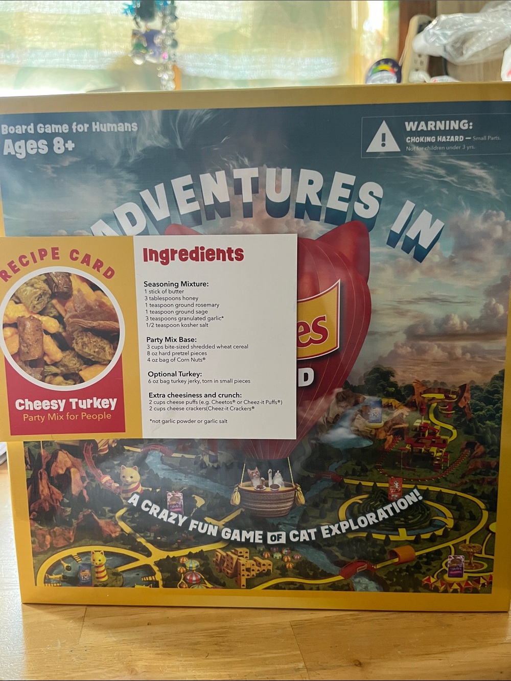 Adventures In: Cheesy Turkey Kids Board Game - Blue & Yellow